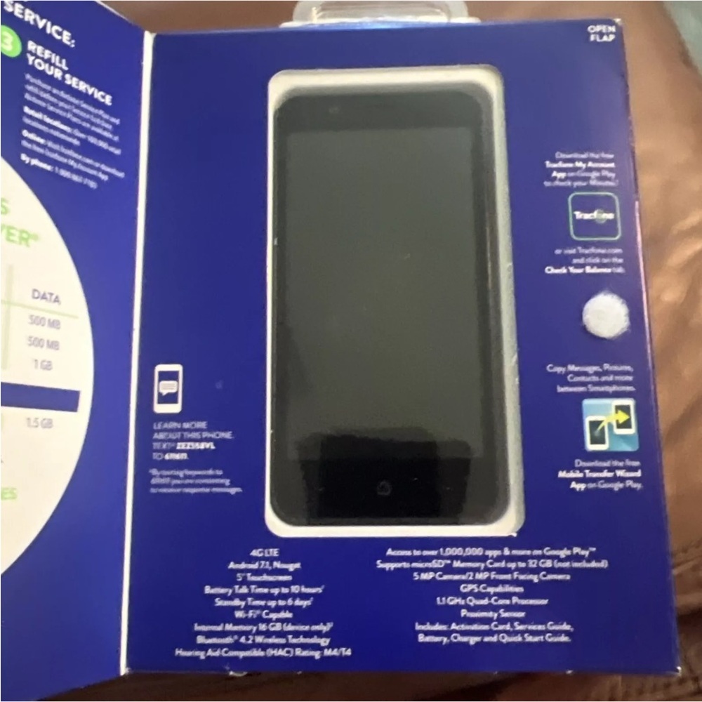 Black Smartphone Entry-Level Cell Phone - Picture 10 of 11